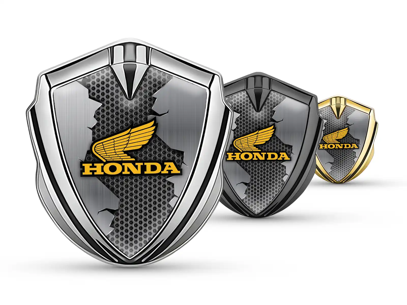 Honda Emblème Métal Insigne Look Force Modulable